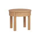 Sohvapöytä Simple 54 cm Pyöreä Säilytys Hylly Luonnonväri - VOX