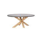 Trädgårdsbord Beliani Oristano Grey\\Light wood -