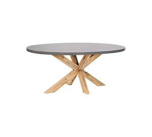 Trädgårdsbord Beliani Oristano Grey\\Light wood -