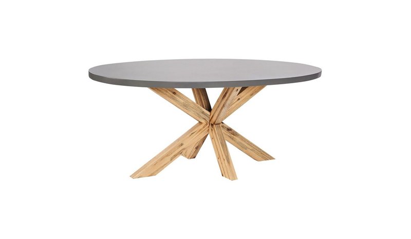 Trädgårdsbord Beliani Oristano Grey\\Light wood -