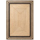 Hanse Home JUTTA juuttimatto 200x300 – luonnonkulta ja musta
