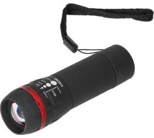 Mini led taskulamppu zoom-toiminnolla, 1w, 3xaaa