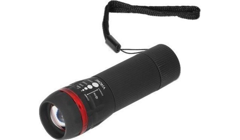 Mini led taskulamppu zoom-toiminnolla, 1w, 3xaaa