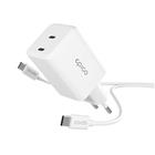 Epico UltraBoost GaN 45W seinälaturi EA45 1.2m USB-C kaapelilla - valkoinen