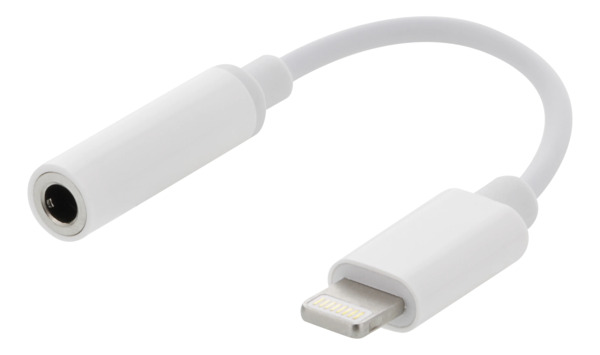 Epzi Lightning 3.5mm -adapteri, Valkoinen