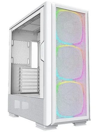 Montech Sky Two GX White - Midi-tower, E-ATX, 3x ARGB PWM fans – kuva 3/4