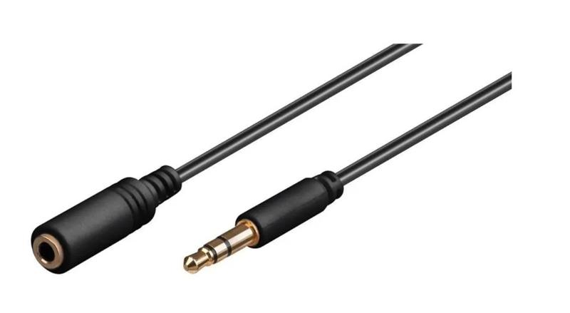 Microconnect AUDLG5G audio cable 5 m 3.5mm Black