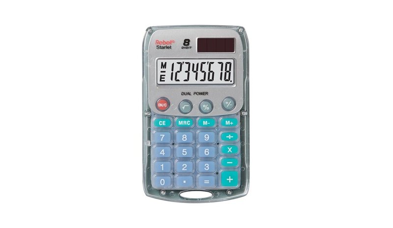 Rebell pocket calculator Starlet transparent