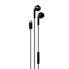 Happy Plugs Wired USB-C -nappikuulokkeet, musta