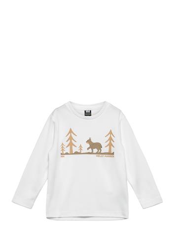 Helly Hansen K Hh Tech Graphic Ls Top - White - 122