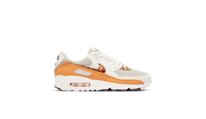 Nike Air Max 90 Women's Shoes PHANTOM/LIGHT CURRY-VELVET BROWN