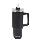 Termosmuki pillillä, musta, 1100 ml, ruostumatonta terästä, Klausberg, KB 7942