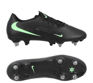 Nike Phantom 6 Academy Low Cut SG-PRO Shadow - Musta/Illusion Green
