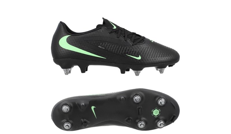 Nike Phantom 6 Academy Low Cut SG-PRO Shadow - Musta/Illusion Green
