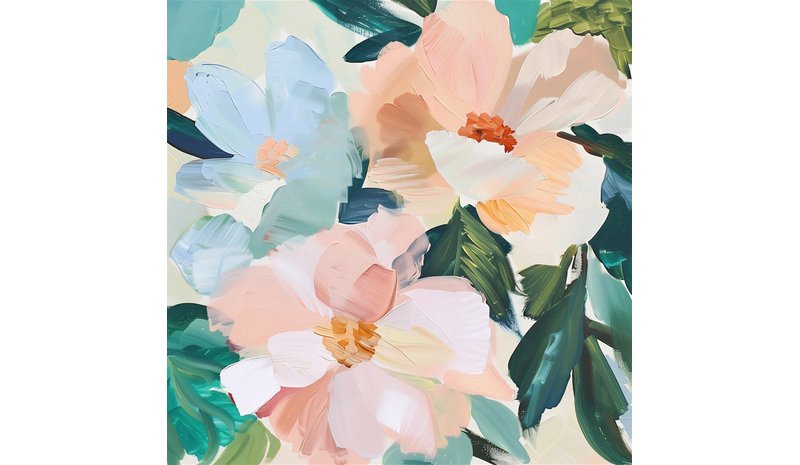 Aina Olivia 80x80cm maalattu taulu