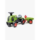 Falk Potkuauto Traktori Claas + Perävaunu & Lisätarvike