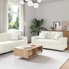 vidaXL Sohvasetti 3 pcs Kerma 221 x 80 x 80 cm Sametti