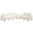 vidaXL Sohvasetti 2 pcs Kerma 221 x 78 x 80 cm Sametti