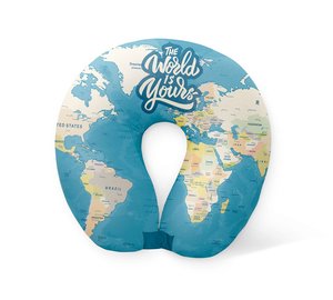 iTotal - Neck Pillow - BLUE MAPS (XL1859)