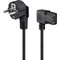Pro Power cable C13 2x90° - Musta - 2m – kuva 2