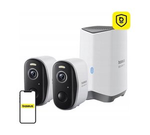 Baseus N1 Plus 2K Outdoor Camera Set (White)
