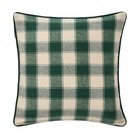 Lexington" "Wrapped ruudullinen eko flanellityynyliina 50x50 cm Vaalean beigevihreä