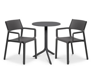 Ulkokalustesarja TRILL/SPRITZ 2+1, Antrasiitti