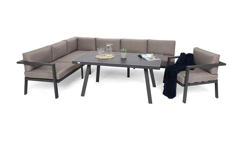 Ulkokalustesetti Miami, harmaa / taupe