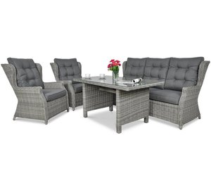 Ulkokalustesetti TRIVENTO DINING 3, Stone Grey
