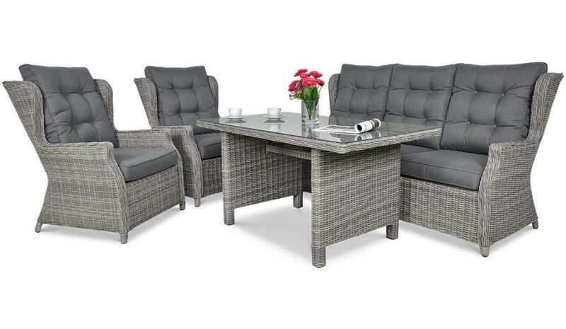 Ulkokalustesetti TRIVENTO DINING 3, Stone Grey