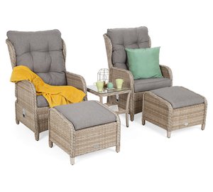 Sofia ulkokalustesetti, beige / beige melange