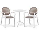 Ulkokalustesetti PALMA/STEP 2+1, Bianco