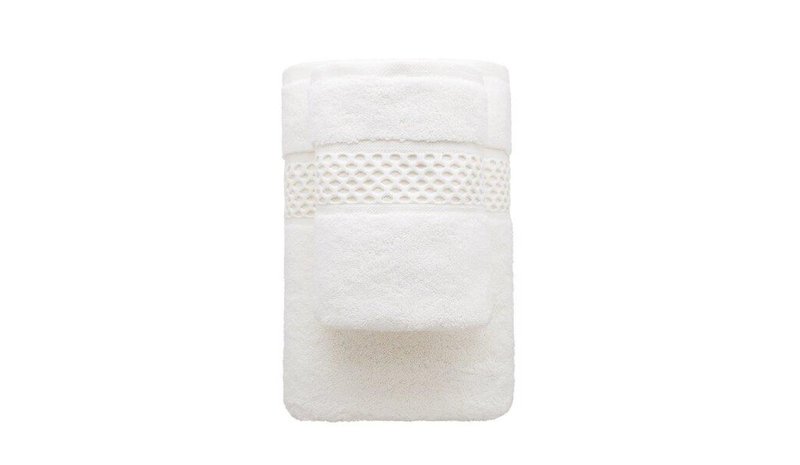 Faro-pyyhe Rete, 50x90 cm, 650 g/m², valkoinen