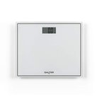 Salter 9207 WHCFEU12 kompakti lasinen elektroninen kylpyhuonevaaka, valkoinen