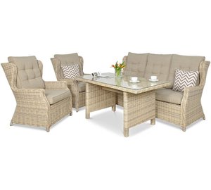 Ulkokalustesetti TRIVENTO DINING 3, beige