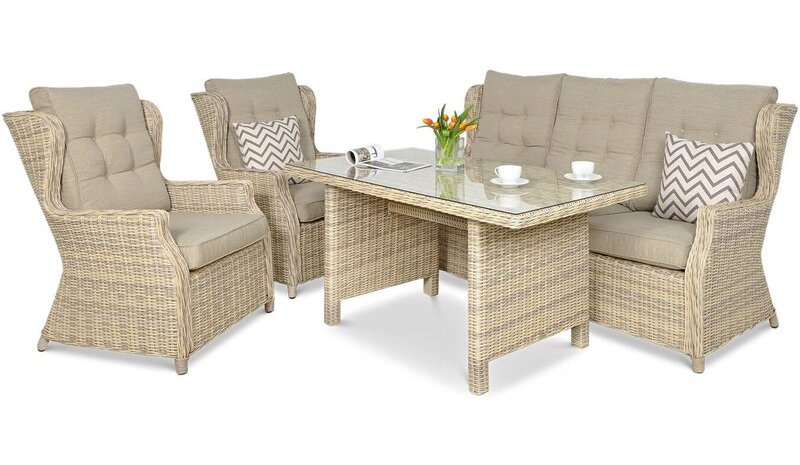 Ulkokalustesetti TRIVENTO DINING 3, beige