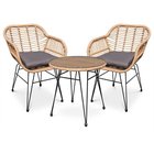 Ulkokalustesetti Kubu 2+1, beige