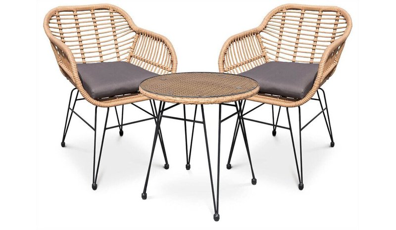 Ulkokalustesetti Kubu 2+1, beige