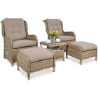 Ulkokalustesetti SIENNA DUO PREMIUM, ruskea