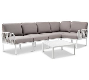 Ulkokalustesetti KOMODO Corner, Bianco Grigio