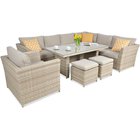 Ulkokalustesetti Moniz Dining PLUS, beige