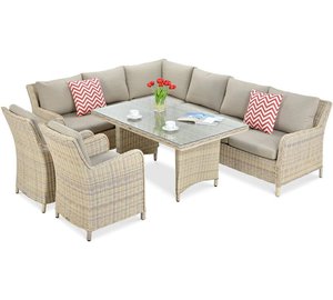 MARYLAND DINING ulkokalustesetti, beige