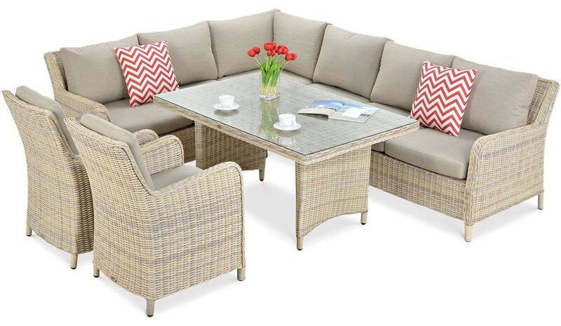 MARYLAND DINING ulkokalustesetti, beige