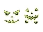 Halloween Tarrat - Hehkuva Kurpitsa, 1 pkt, 2 kpl