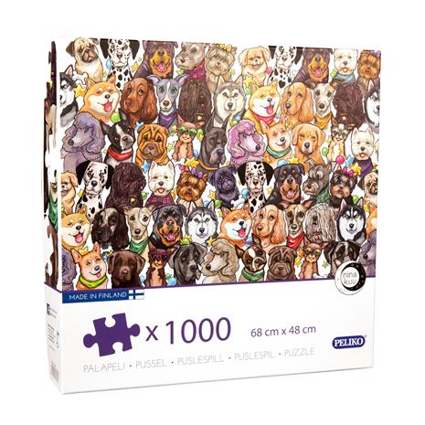 Peliko Koirat -palapeli, 1000 palaa