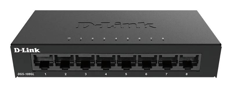 D-Link DGS-108GL/E, kytkin