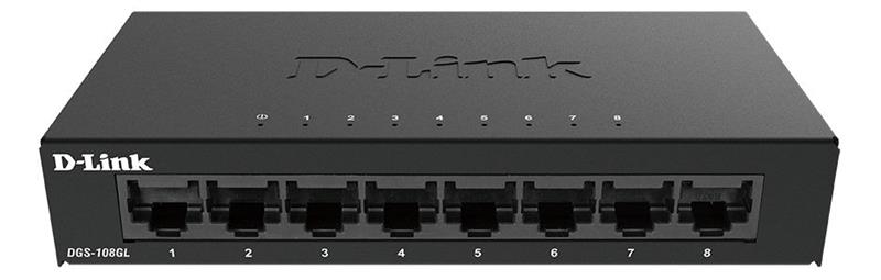 D-Link DGS-108GL/E, kytkin