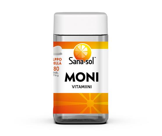Sana-sol Monivitamiini -tabletti, 180 tabl