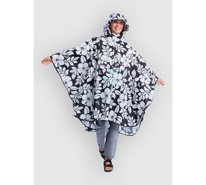 Roxy Midnight Rain Surf Poncho anthracite the big mo