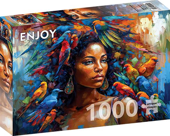 ENJOY FEATHERY QUEEN 1000P PALAPELI – kuva 1/1